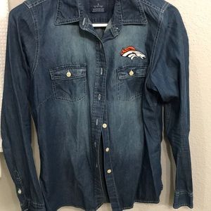 Denver Broncos button down